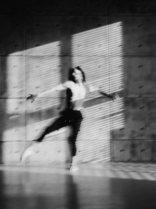 Artistic silhouette of a woman showing energy flow lines through her body.